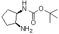 结构式 CAS# 721395-15-9, ((1R,2S)-2-氨基环戊基)氨基甲酸叔丁酯