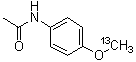 N-[4-(Methoxy-<sup>13</sup>C)phenyl]acetamide molecular structure (CAS 72156-70-8)