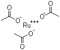 Ruthenium acetate molecular structure (CAS 72196-32-8)