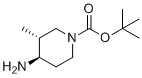 structure of CAS# 723308-58-5, Tert-butyl trans-4-amino-3-methylpiperidine-1-carboxylate