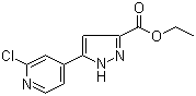 5-(2-Chloro-4-pyridinyl)-1H-pyrazole-3-carboxylic acid ethyl ester molecular structure (CAS 723339-30-8)