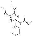 2-(Carboxyimino)-4,5-diethoxy-2,2-dihydro-2-phenyl-2H-1,3,2-diazaphosphole methyl ester molecular structure (CAS 7239-17-0)