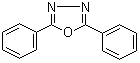 structure of CAS# 725-12-2, 2,5-Diphenyl-1,3,4-oxadiazole;2,5-Diphenyloxadiazole; NSC 53152; PPD; PPD (scintillator)