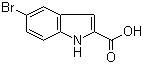 5-Bromoindole-2-carboxylic acid molecular structure (CAS 7254-19-5)