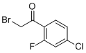 2-Bromo-1-(4-chloro-2-fluorophenyl)ethanone molecular structure (CAS 725743-41-9)