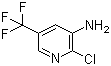 structure of CAS# 72587-18-9, 3-Amino-2-chloro-5-(trifluoromethyl)pyridine