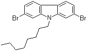 2,7-Dibromo-9-octyl-9H-carbazole molecular structure (CAS 726169-75-1)