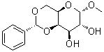 Methyl 4,6-O-[(R)-phenylmethylene]-alpha-D-galactopyranoside molecular structure (CAS 72904-85-9)