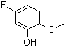 结构式 CAS# 72955-97-6, 5-氟-2-甲氧基苯酚