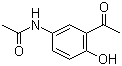 结构式 CAS# 7298-67-1, N-(3-乙酰基-4-羟基苯基)乙酰胺