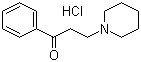结构式 CAS# 73-63-2, 3-(1-哌啶基)苯丙酮盐酸盐