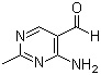 structure of CAS# 73-68-7, 4-Amino-2-methyl-5-pyrimidinecarboxaldehyde;4-Amino-5-formyl-2-methylpyrimidine