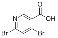 structure of CAS# 73027-77-7, 4,6-Dibromonicotinic acid