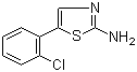2-氨基-5-(2-氯苯基)噻唑分子结构 (CAS 73040-63-8)