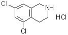 5,7-二氯-1,2,3,4-四氢异喹啉盐酸盐分子结构 (CAS 73075-47-5)