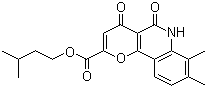 structure of CAS# 73080-51-0, Repirinast;3-Methylbutyl 7,8-dimethyl-4,5-dioxo-6H-pyrano[5,6-c]quinoline-2-carboxylate