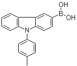 [9-(4-Methylphenyl)-9H-carbazol-3-yl]-boronic acid molecular structure (CAS 731016-45-8)