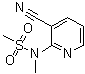 N-(3-Cyanopyridin-2-yl)-N-methylmethanesulfonamide molecular structure (CAS 73161-37-2)
