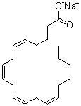 (all-Z)-5,8,11,14,17-Eicosapentaenoic acid sodium salt molecular structure (CAS 73167-03-0)