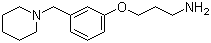 N-[3-[3-(1-Piperidinylmethyl)phenoxy]propyl]amine molecular structure (CAS 73278-98-5)