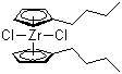 Bis(n-butylcyclopentadienyl)zirconium dichloride molecular structure (CAS 73364-10-0)