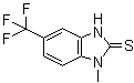 structure of CAS# 7341-87-9, 1,3-Dihydro-1-methyl-5-(trifluoromethyl)-2H-benzimidazole-2-thione