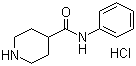 N-Phenyl-4-piperidinecarboxamide hydrochloride molecular structure (CAS 73415-85-7)