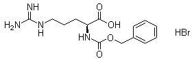 N-Carbobenzyloxy-L-arginine hydrobromide molecular structure (CAS 73496-41-0)