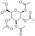 beta-D-Glucopyranuronic acid methyl ester 1,2,3,4-tetraacetate molecular structure (CAS 7355-18-2)