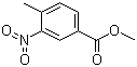 4-甲基-3-硝基苯甲酸甲酯分子结构 (CAS 7356-11-8)