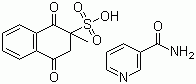 Menadione nicotinamide bisulfite molecular structure (CAS 73581-79-0)