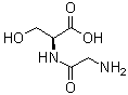 结构式 CAS# 7361-43-5, 甘氨酰-L-丝氨酸