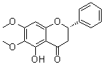 (2S)-2,3-Dihydro-5-hydroxy-6,7-dimethoxy-2-phenyl-4H-1-benzopyran-4-one molecular structure (CAS 73695-94-0)