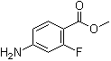 2-Fluoro-4-aminobenzoic acid methyl ester molecular structure (CAS 73792-08-2)