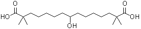 structure of CAS# 738606-46-7, Bempedoic acid;8-Hydroxy-2,2,14,14-tetramethylpentadecanedioic acid; ESP 55016; ETC 1002