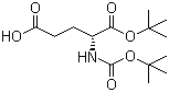 N-Boc-D-glutamic acid 1-(tert-butyl) ester molecular structure (CAS 73872-71-6)
