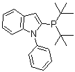 结构式 CAS# 740815-37-6, N-苯基-2-(二叔丁基膦基)吲哚