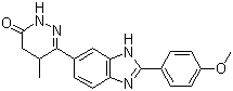 structure of CAS# 74150-27-9, Pimobendan;4,5-Dihydro-6-[2-(4-methoxyphenyl)-1H-benzimidazol-5-yl]-5-methyl-3(2H)-pyridazinone
