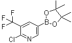 结构式 CAS# 741709-67-1, 2-氯-3-(三氟甲基)吡啶-5-硼酸频哪醇酯