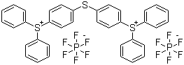 Bis(4-(diphenylsulfonio)phenyl)sulfide bis(hexafluorophosphate) molecular structure (CAS 74227-35-3)