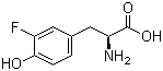 structure of CAS# 7423-96-3, 3-Fluoro-L-tyrosine;(S)-2-Amino-3-(3-fluoro-4-hydroxyphenyl)propionic acid