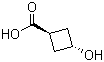 反式-3-氨基环丁基甲酸分子结构 (CAS 74307-75-8)