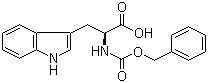 结构式 CAS# 7432-21-5, N-苄氧羰基-L-色氨酸
