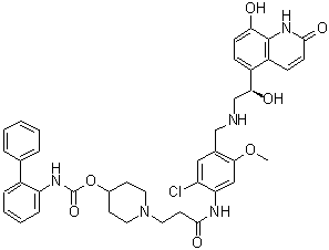 结构式 CAS# 743461-65-6, Batefenterol