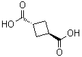 结构式 CAS# 7439-33-0, 反式-1,3-环丁烷二甲酸