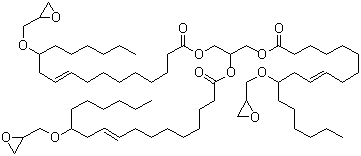 structure of CAS# 74398-71-3, 12-(Glycidyloxy)oleic acid glycerol ester