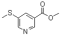 结构式 CAS# 74470-43-2, 5-(甲硫基)-3-吡啶羧酸甲酯