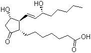 结构式 CAS# 745-65-3, 列腺素 E1; 前列地尔; (1R,2R,3R)-3-羟基-2-[(E)-(3S)-3-羟基-1-辛烯基]-5-氧代环戊烷庚酸