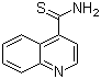 structure of CAS# 74585-98-1, Quinoline-4-thiocarboxamide