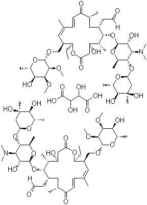 结构式 CAS# 74610-55-2, 酒石酸泰洛星; 酒石酸泰乐菌素